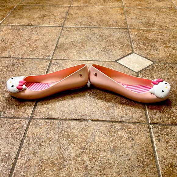 Melissa mini Melissa Hello Kitty flats W6 - Picture 8 of 9